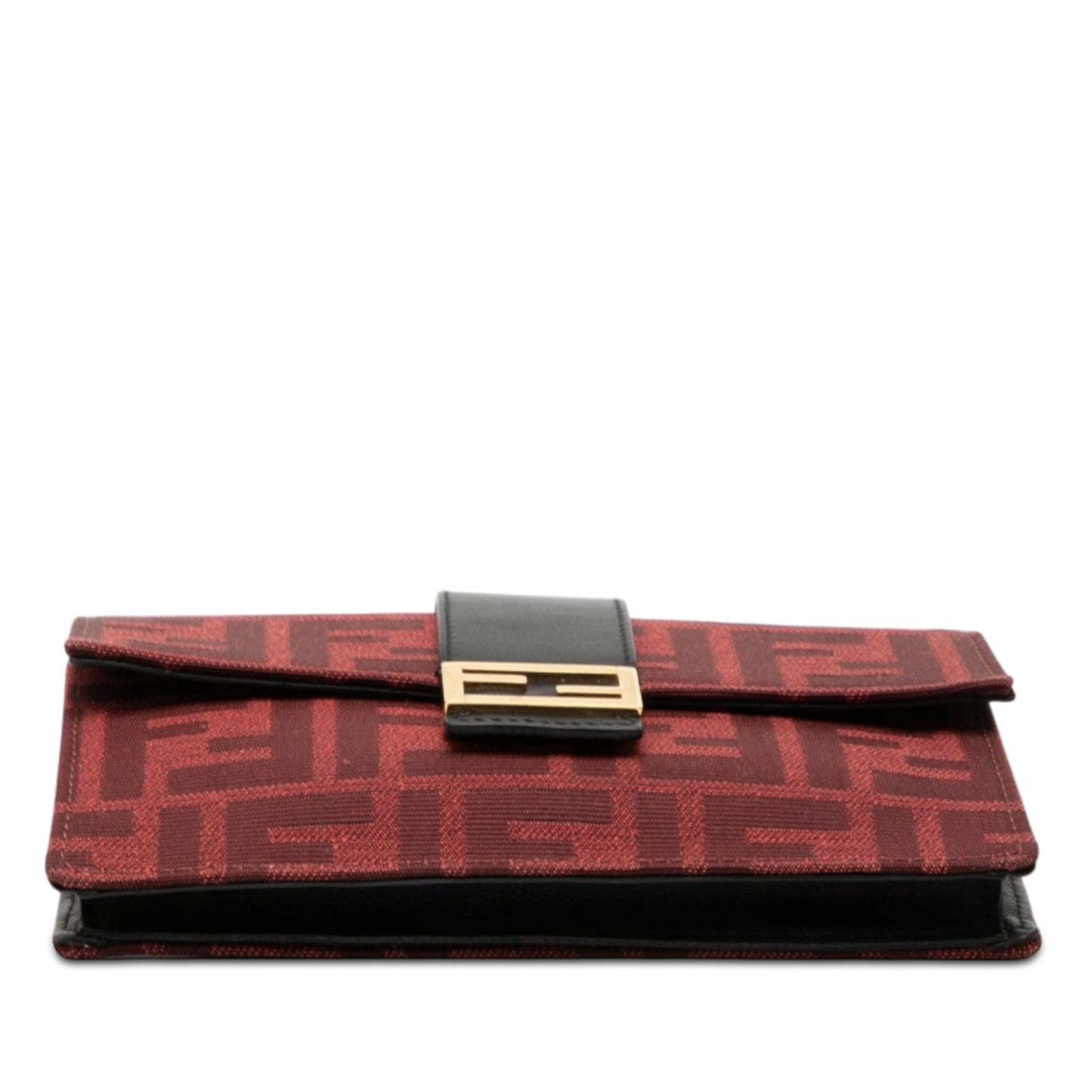Fendi Zucca Canvas Convertible Baguette Pouch