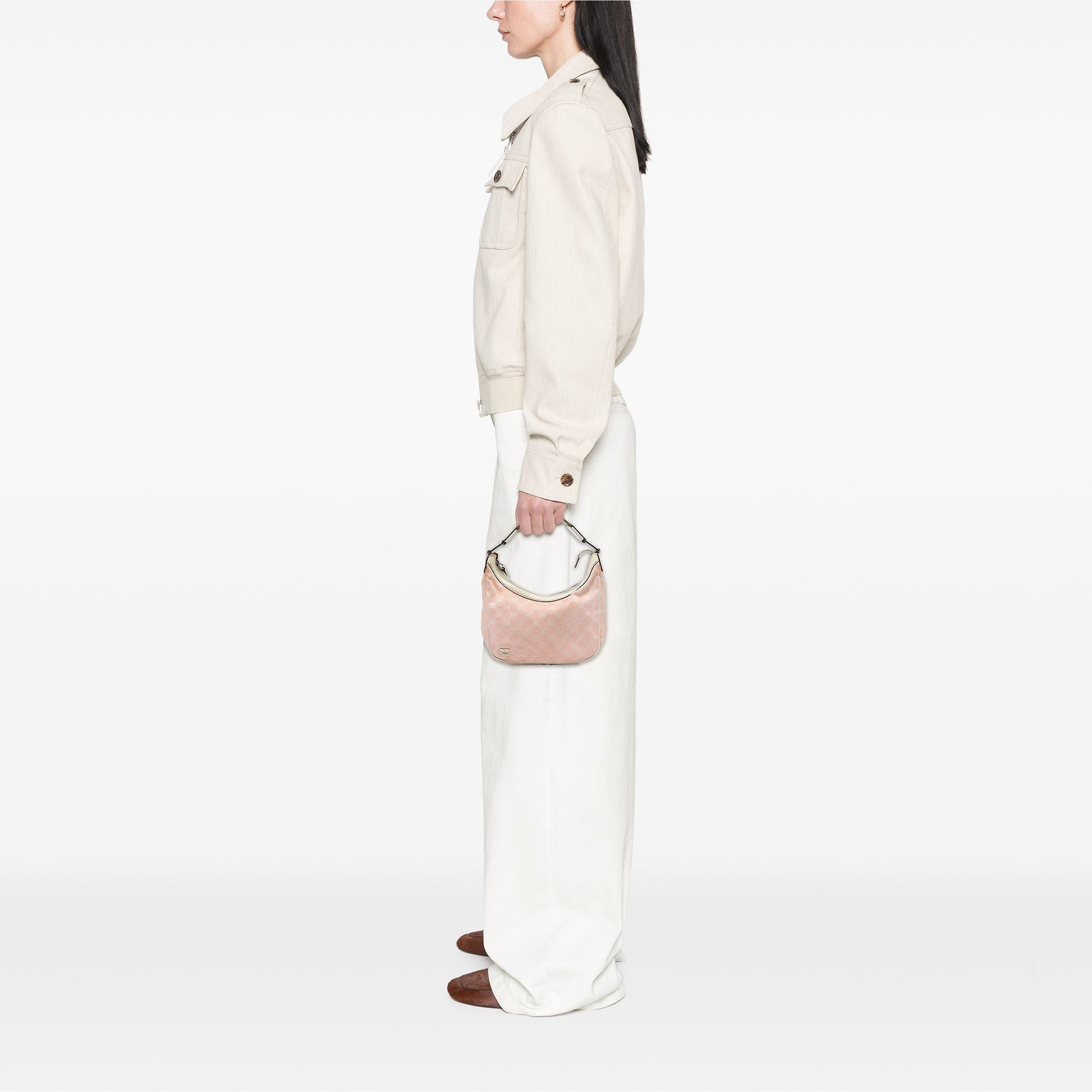 Gucci Small GG Canvas Web Pop Shoulder Bag