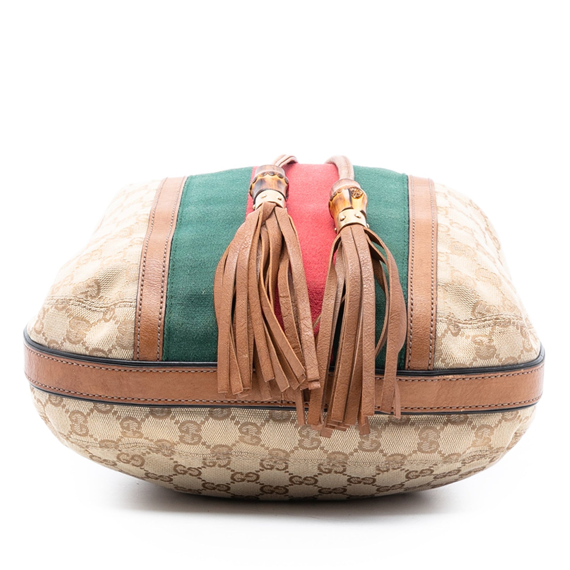 Gucci GG Canvas Web Rania Drawstring Hobo