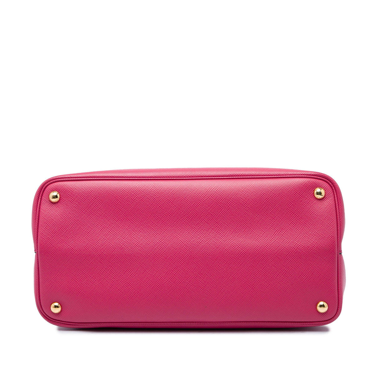 Prada Medium Saffiano Cuir Double Satchel — Pink
