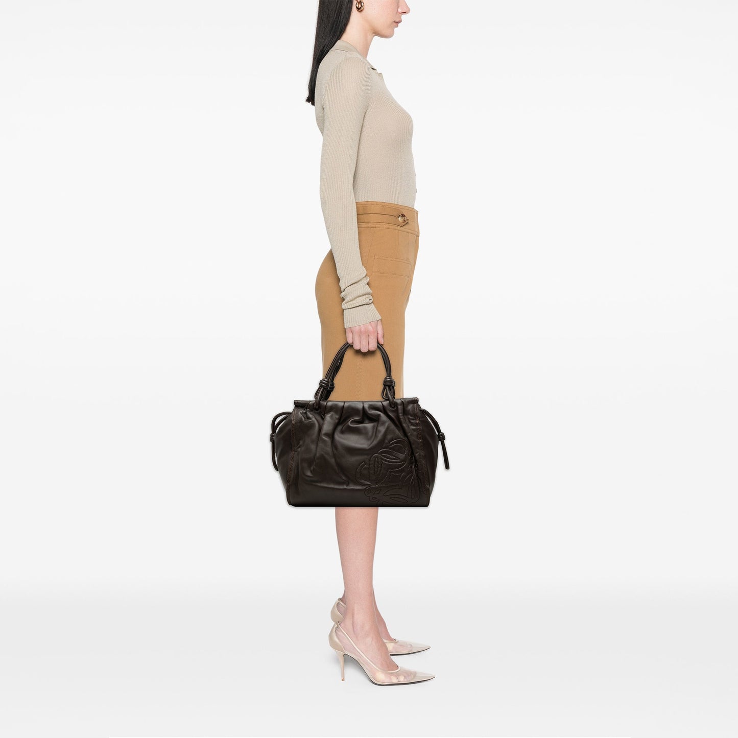 LOEWE Nappa Anagram Knot Tote