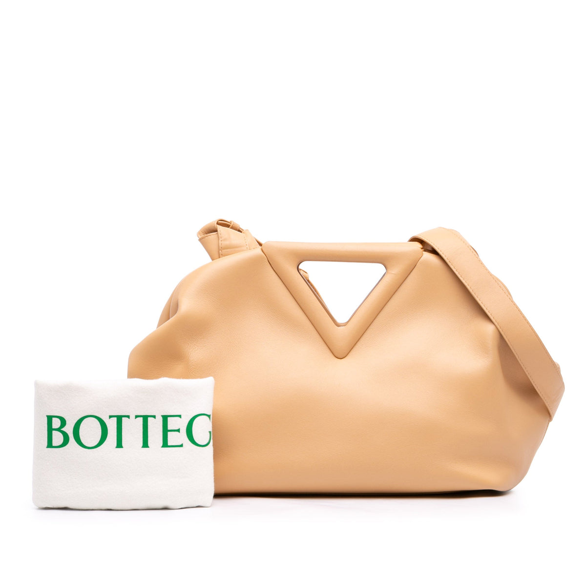 Bottega Veneta Medium Leather The Point Triangle Satchel