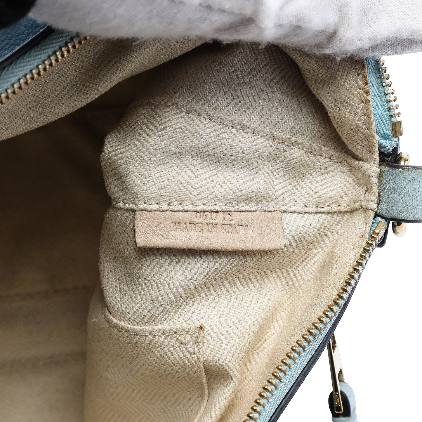 LOEWE Mini Tricolor Calfskin Puzzle Crossbody