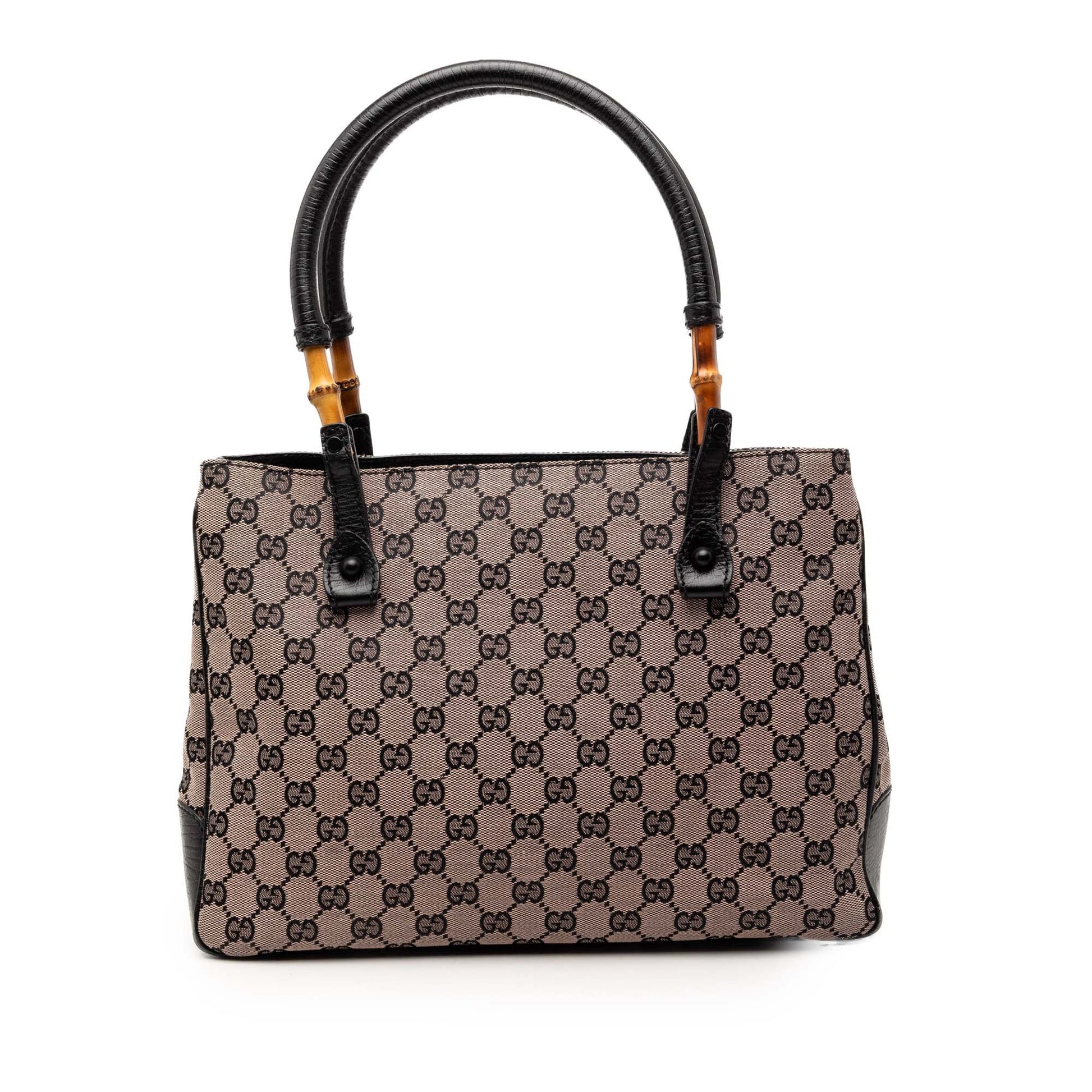 Gucci GG Canvas Bamboo Tote