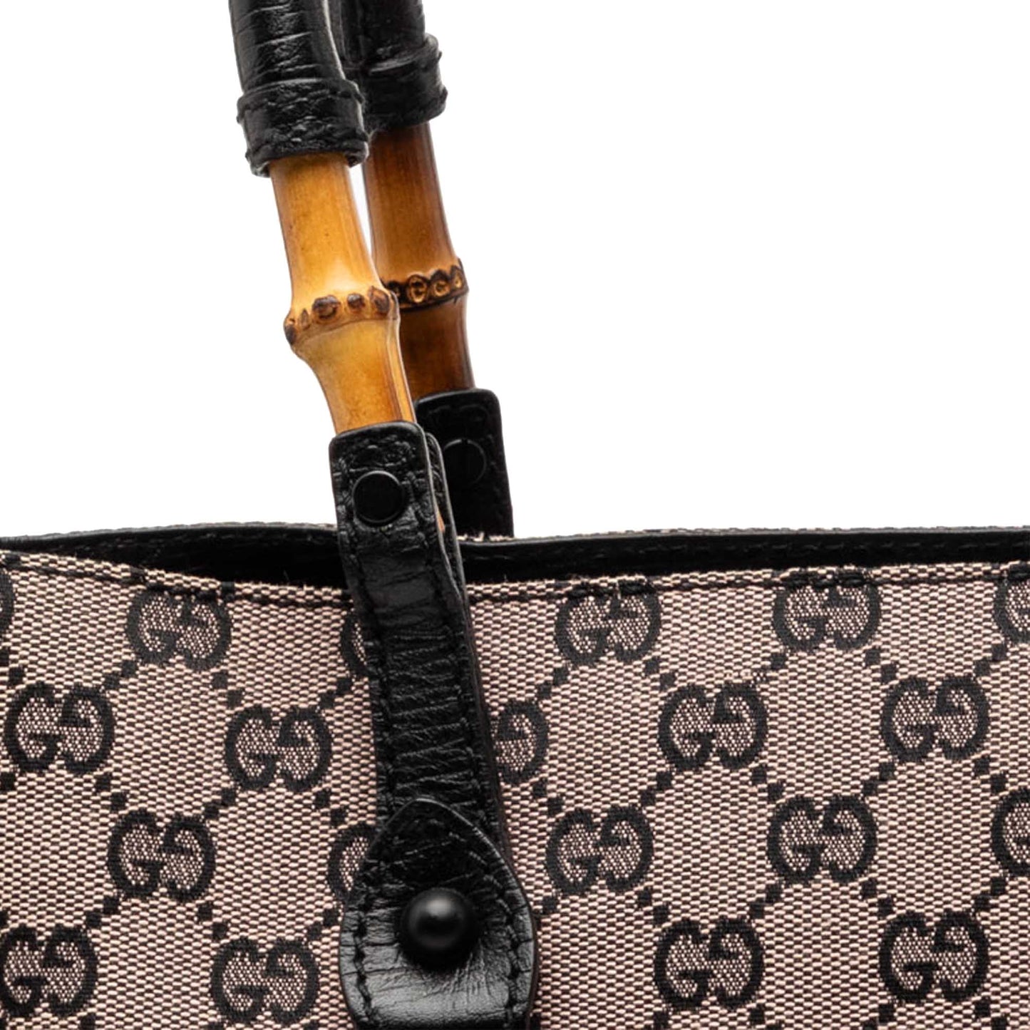 Gucci GG Canvas Bamboo Tote