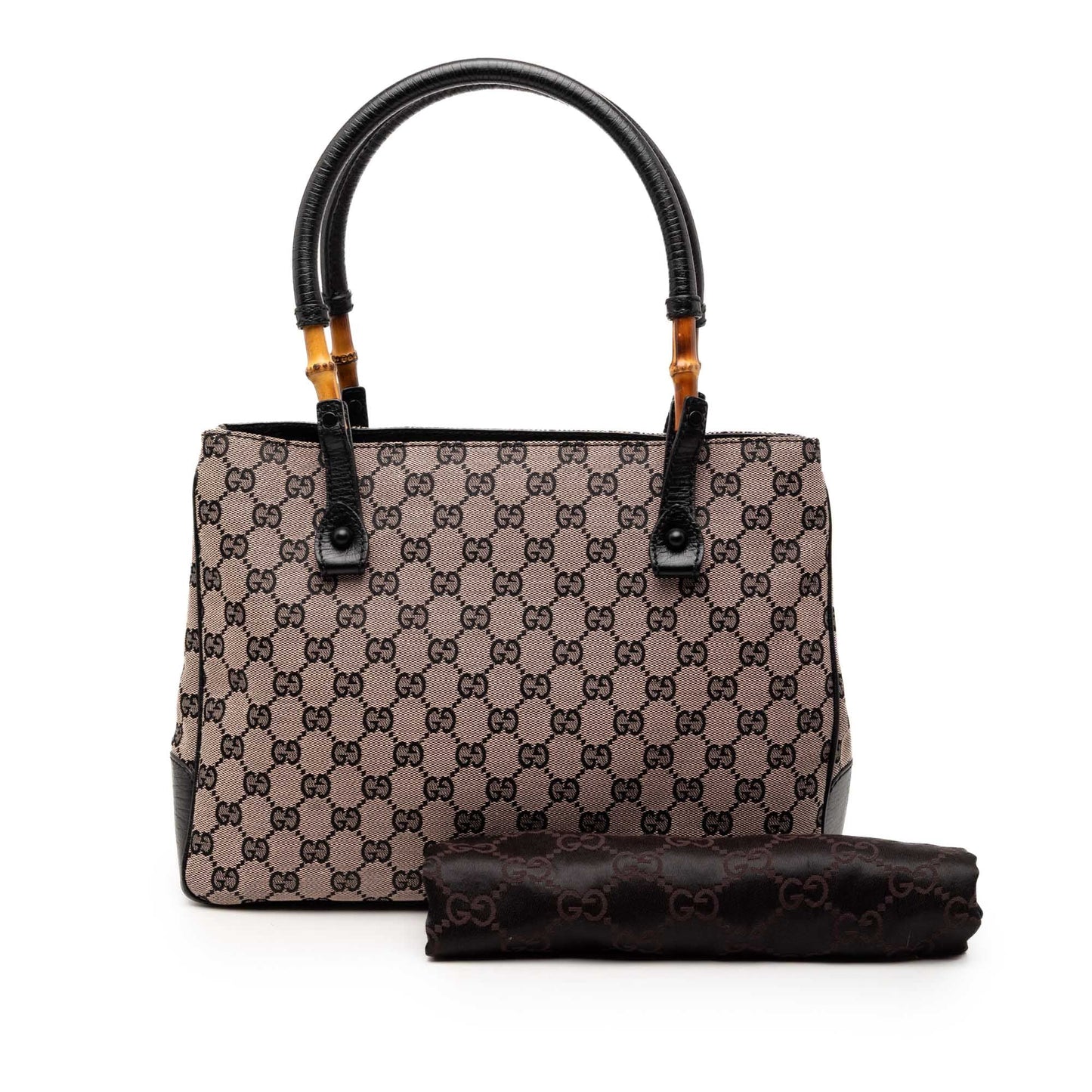 Gucci GG Canvas Bamboo Tote