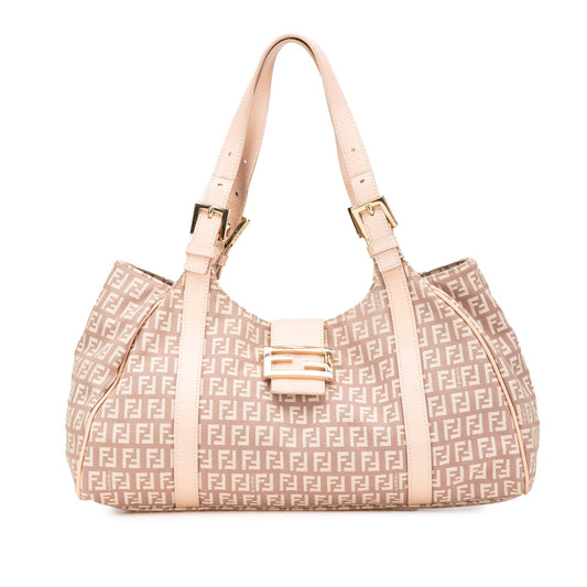 Fendi Zucchino Canvas Shoulder Bag