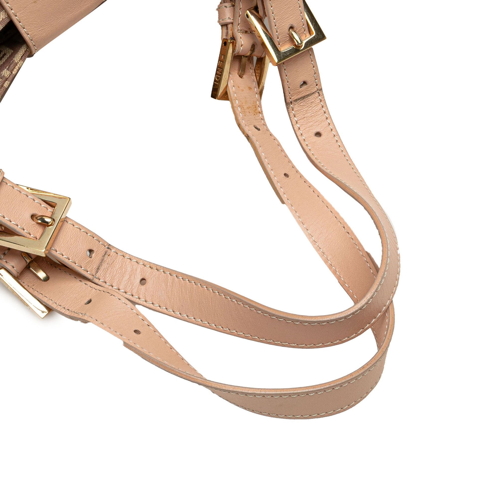 Fendi Zucchino Canvas Shoulder Bag