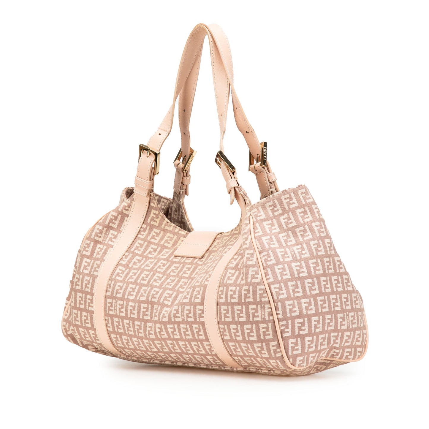 Fendi Zucchino Canvas Shoulder Bag