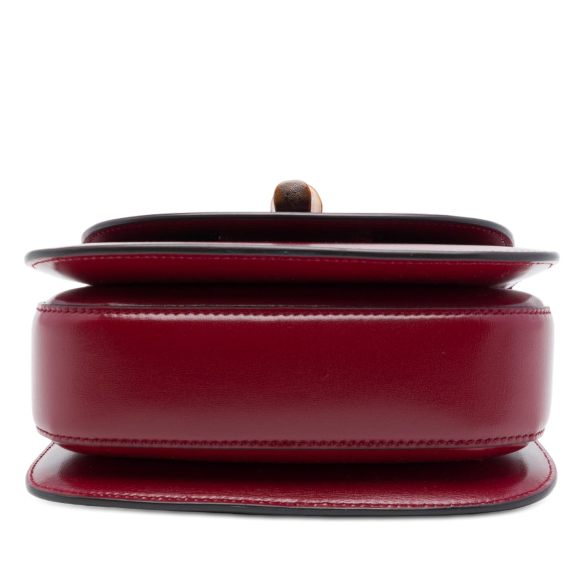 Gucci Mini Calfskin 1947 Bamboo Top Handle Bag — Red