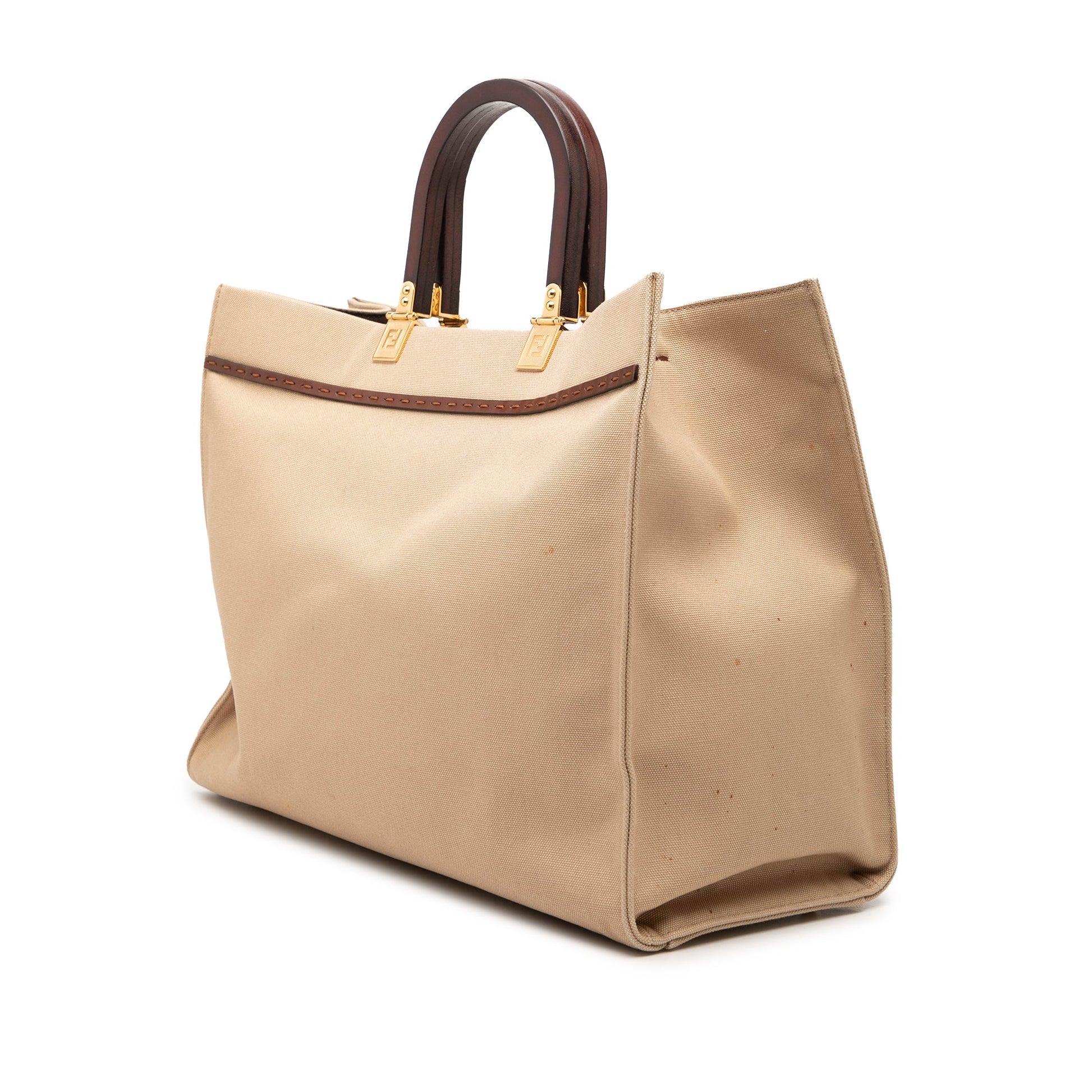 Fendi Medium Canvas Sunshine Shopper Tote