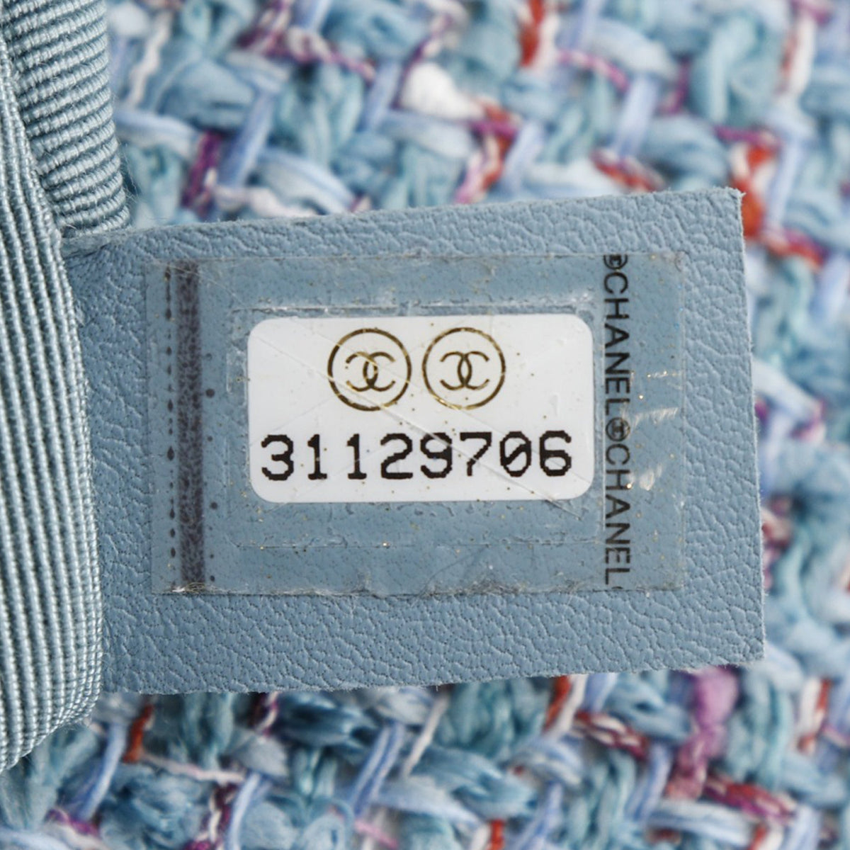 Chanel Medium Tweed 19 Flap — Blue