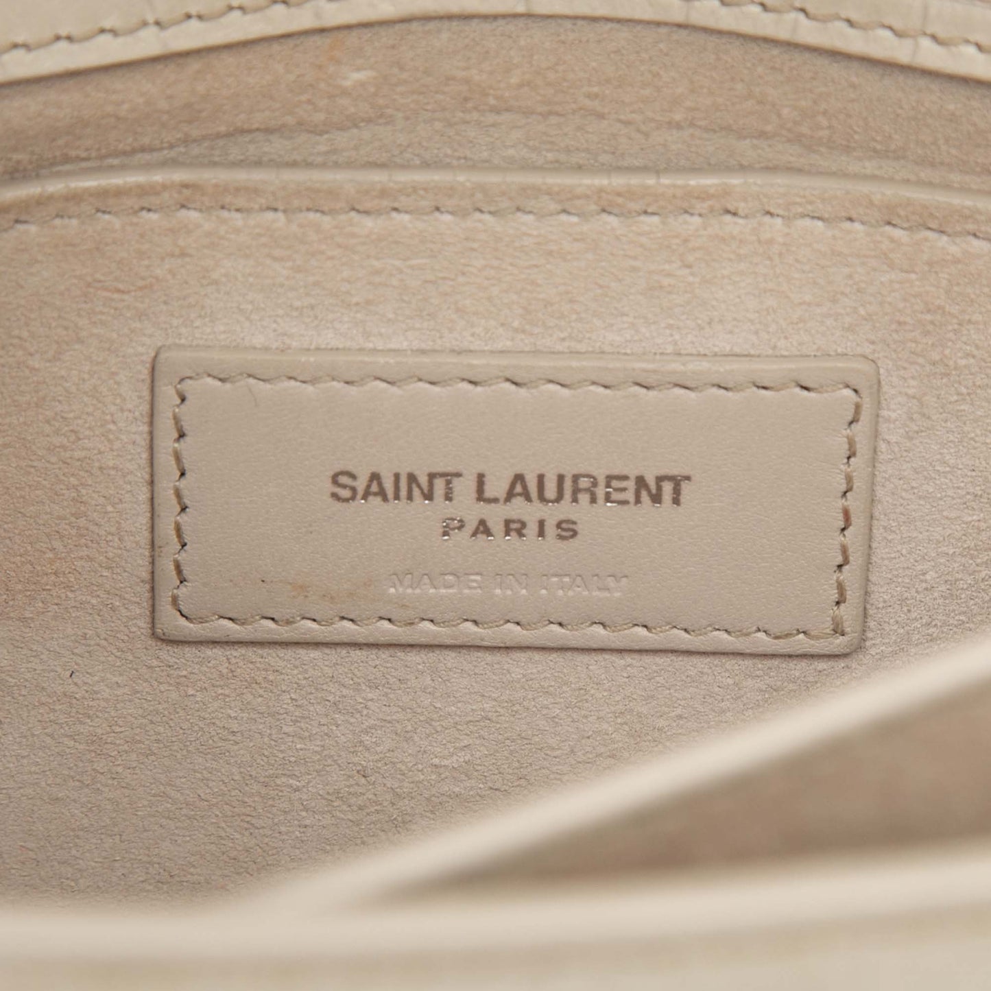 Saint Laurent Medium Croc Embossed Leather Monogram Sunset Crossbody