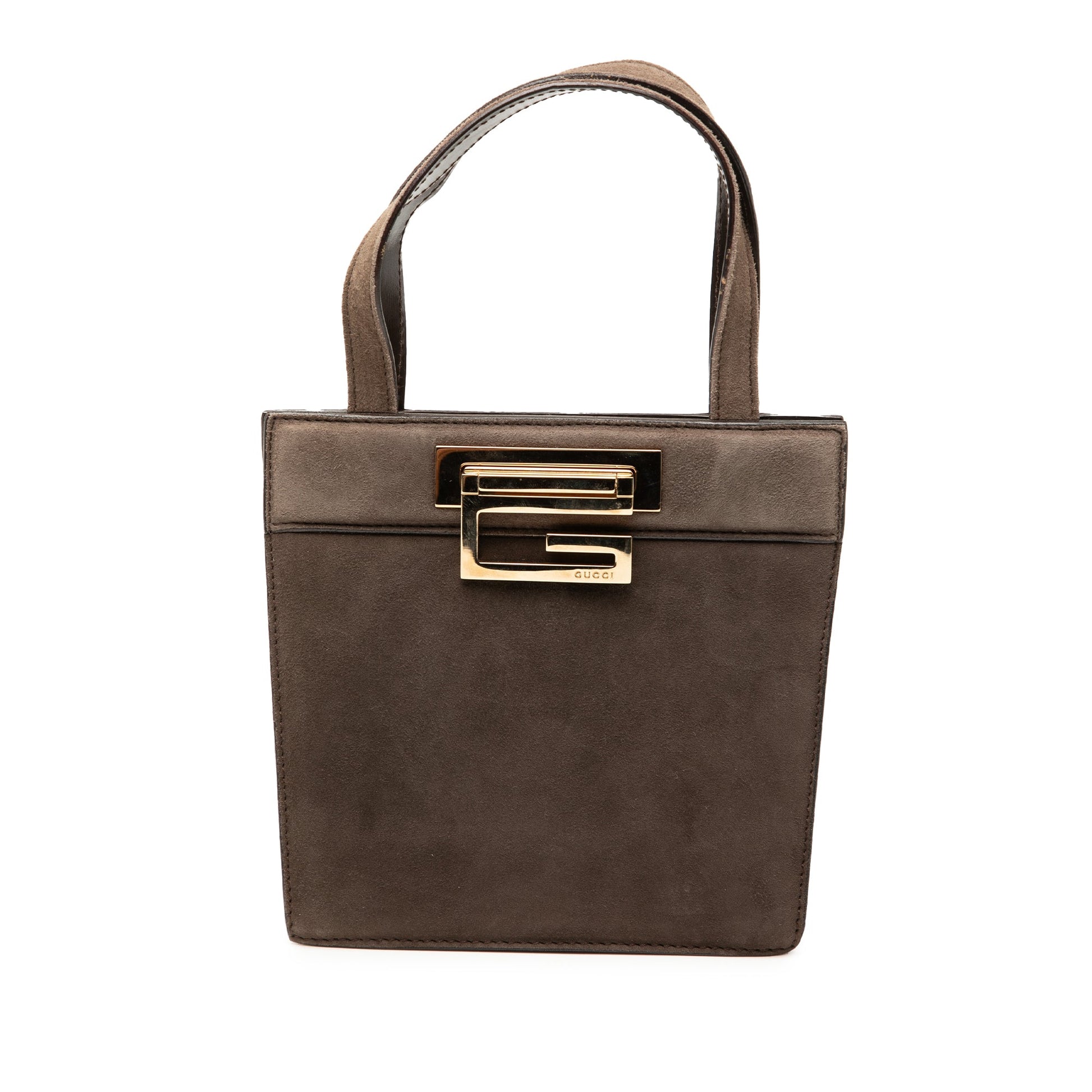 Gucci Suede Square G Handbag
