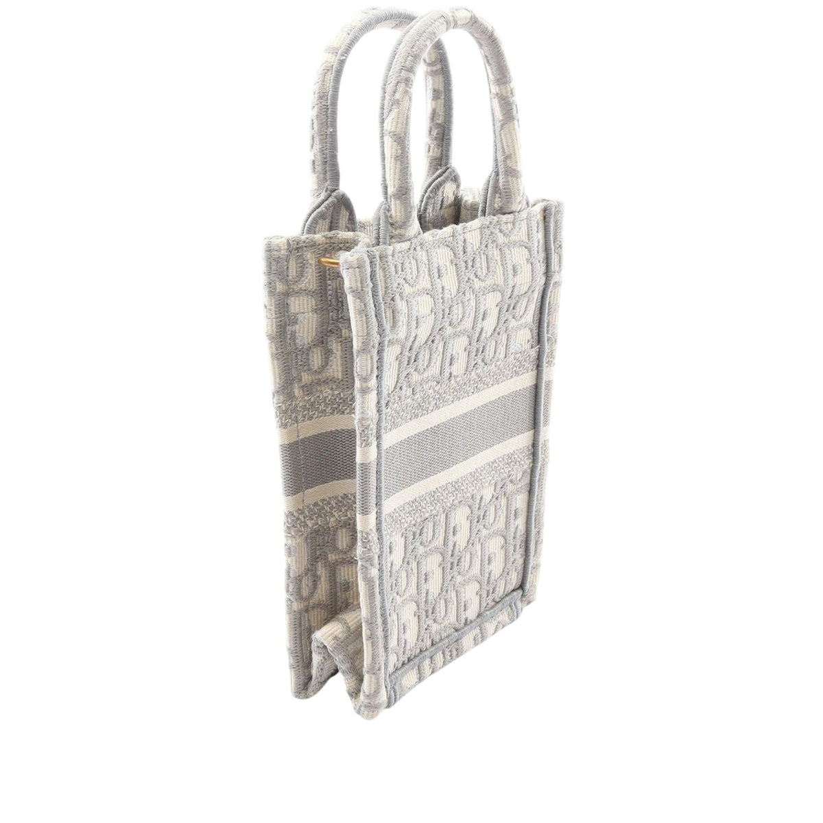 Dior Mini Oblique Canvas Vertical Book Tote