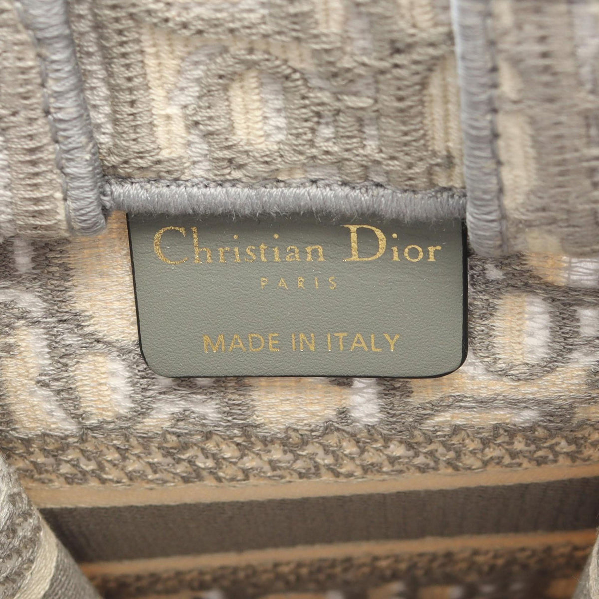 Dior Mini Oblique Canvas Vertical Book Tote