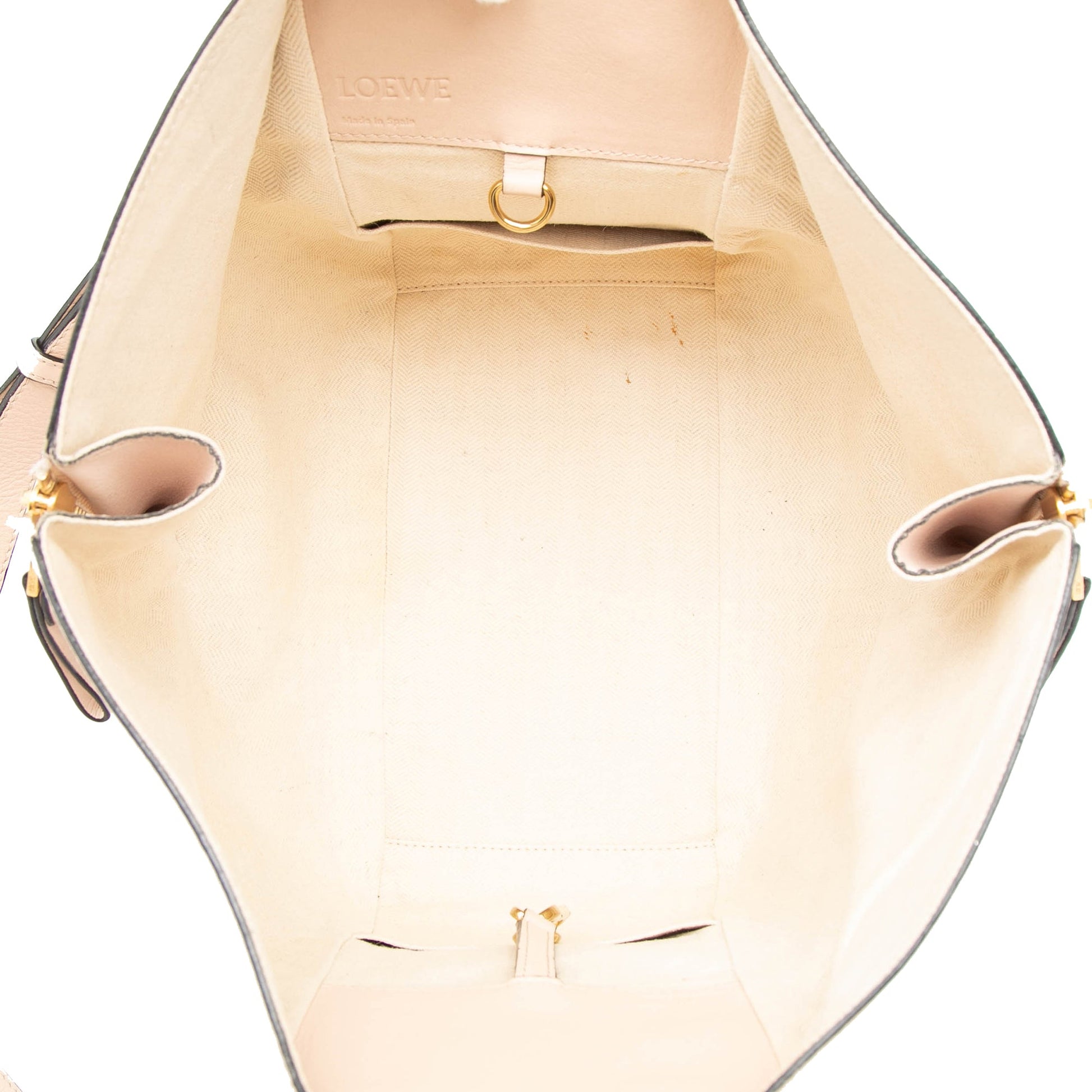 LOEWE Small Bicolor Leather Hammock Satchel