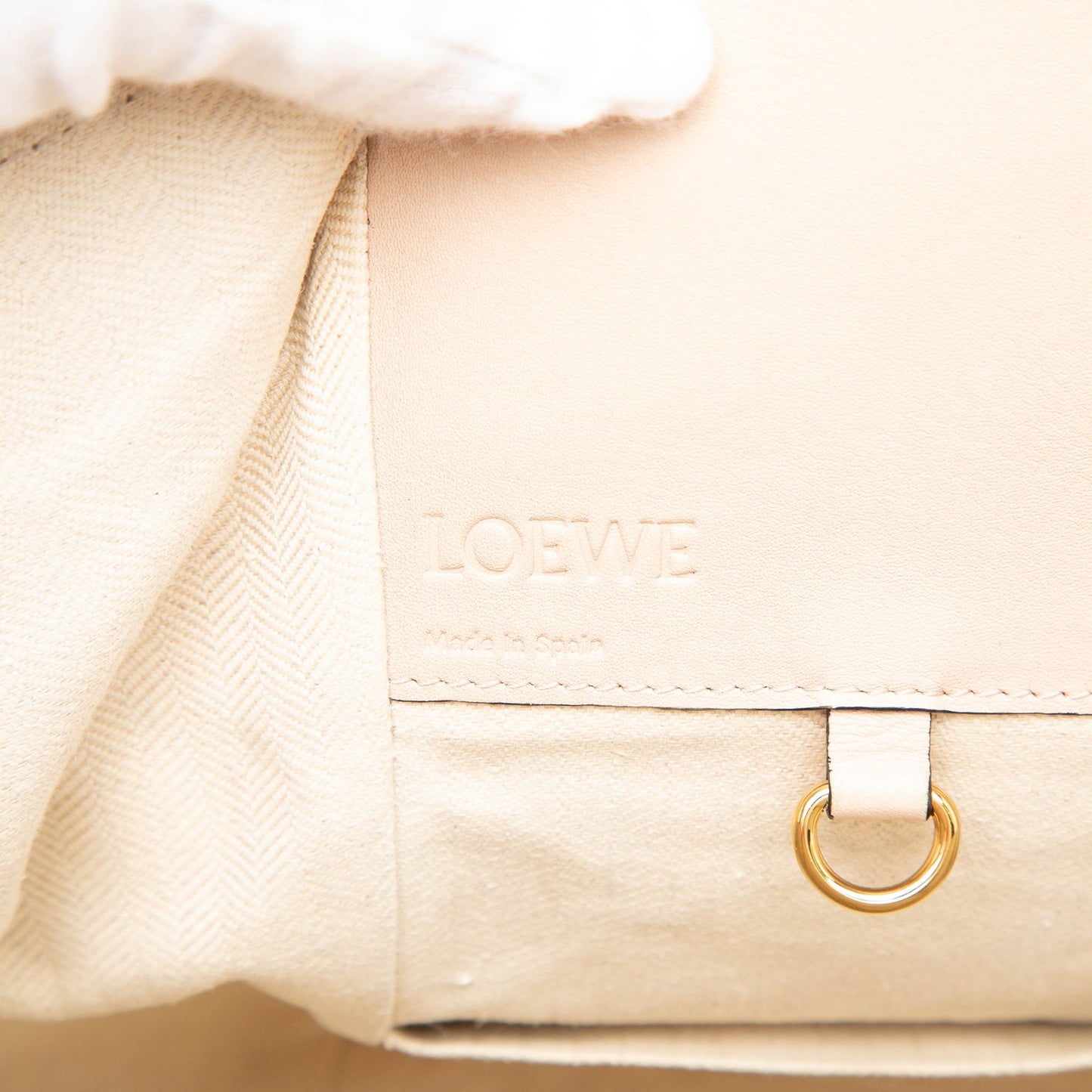 LOEWE Small Bicolor Leather Hammock Satchel