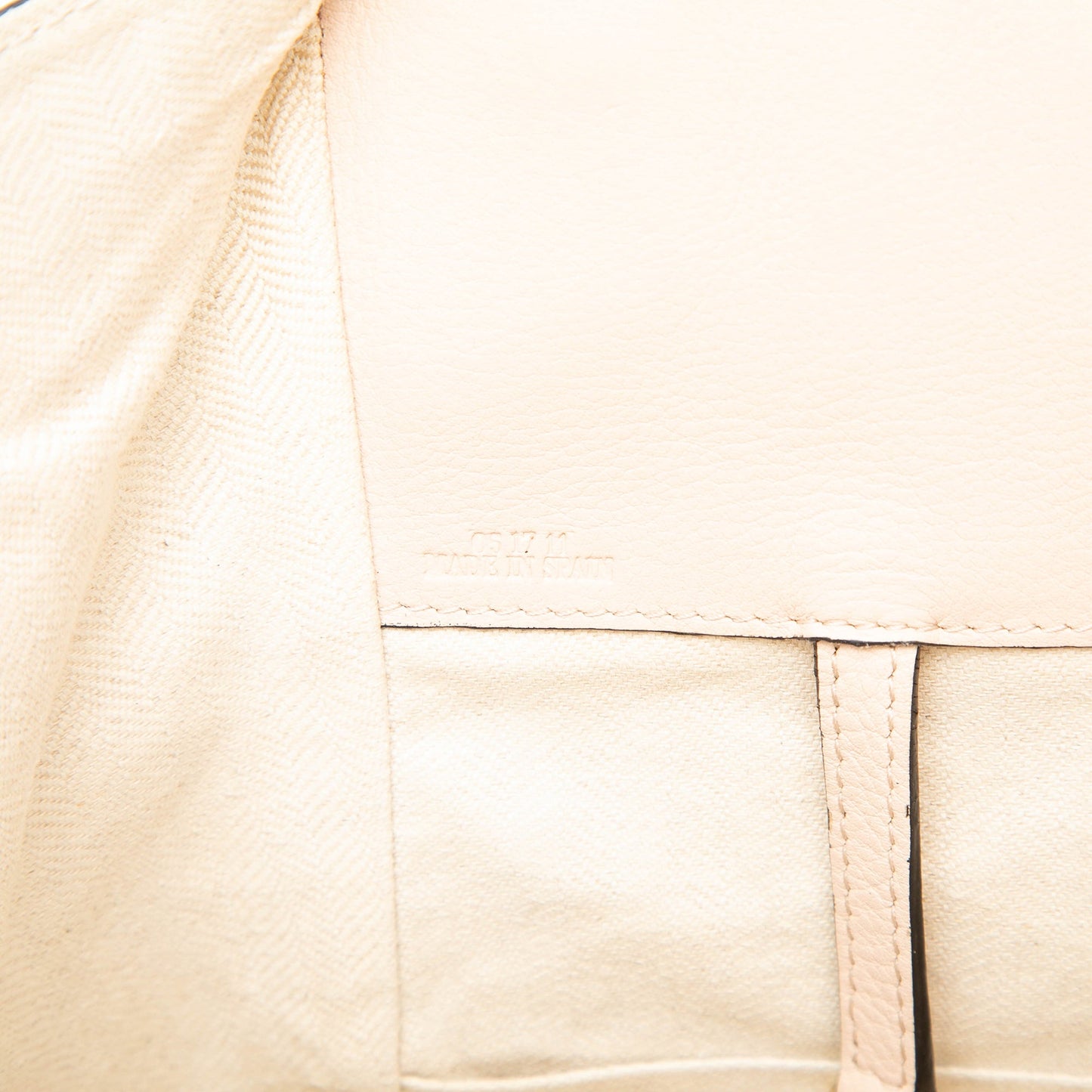LOEWE Small Bicolor Leather Hammock Satchel