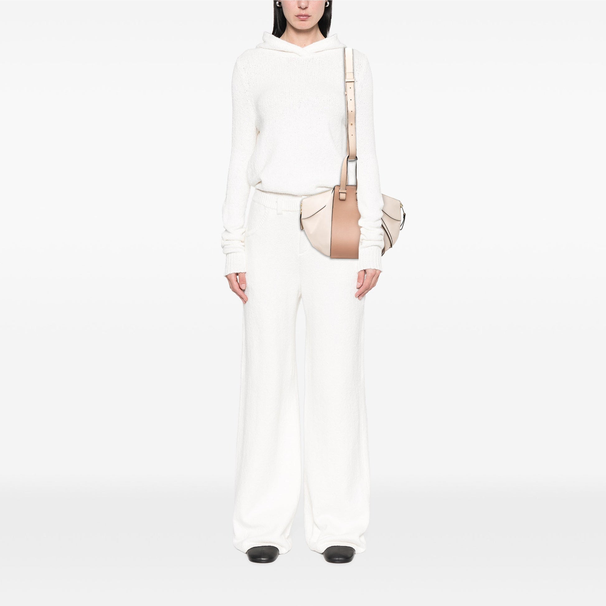 LOEWE Small Bicolor Leather Hammock Satchel
