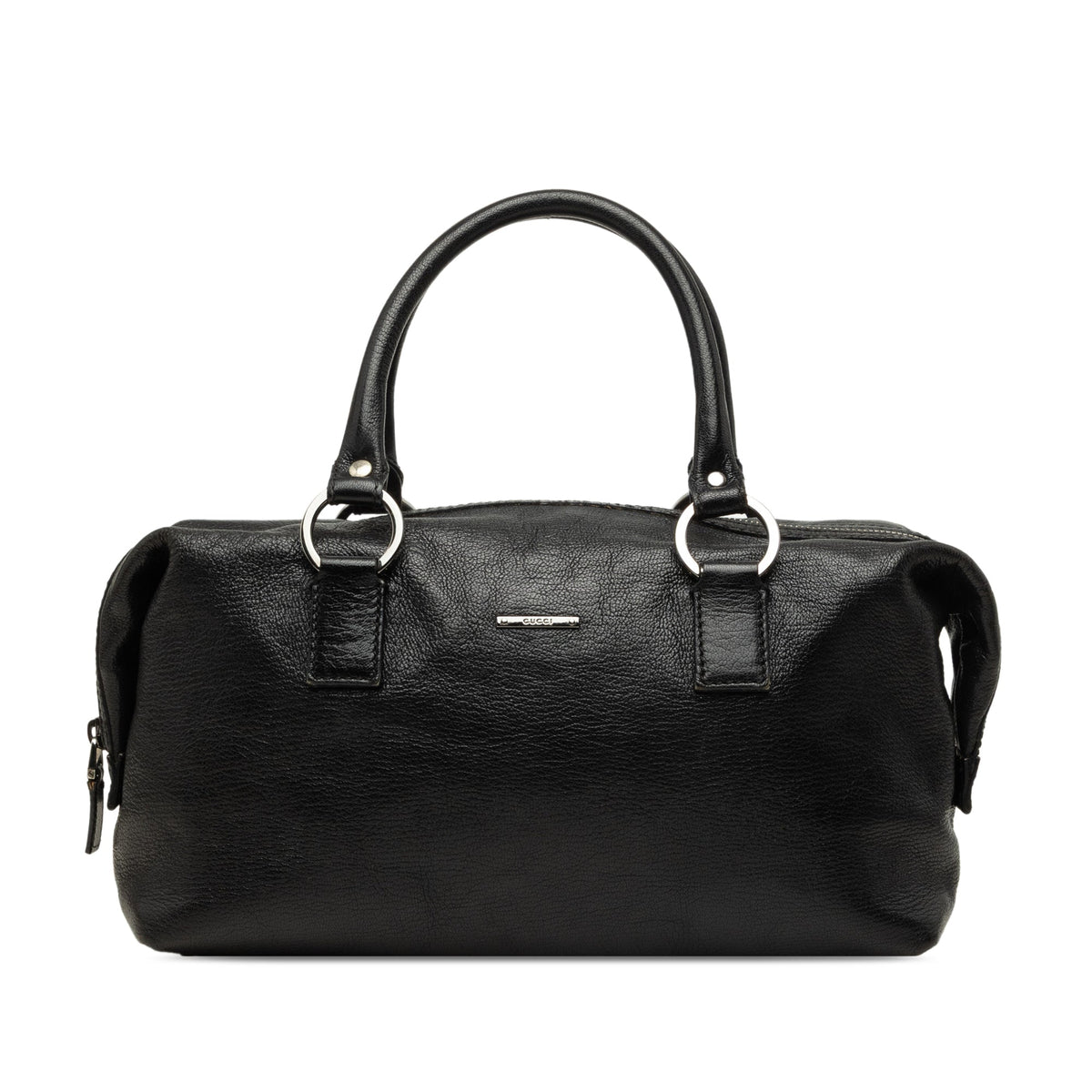 Gucci Calfskin Boston Bag — Black