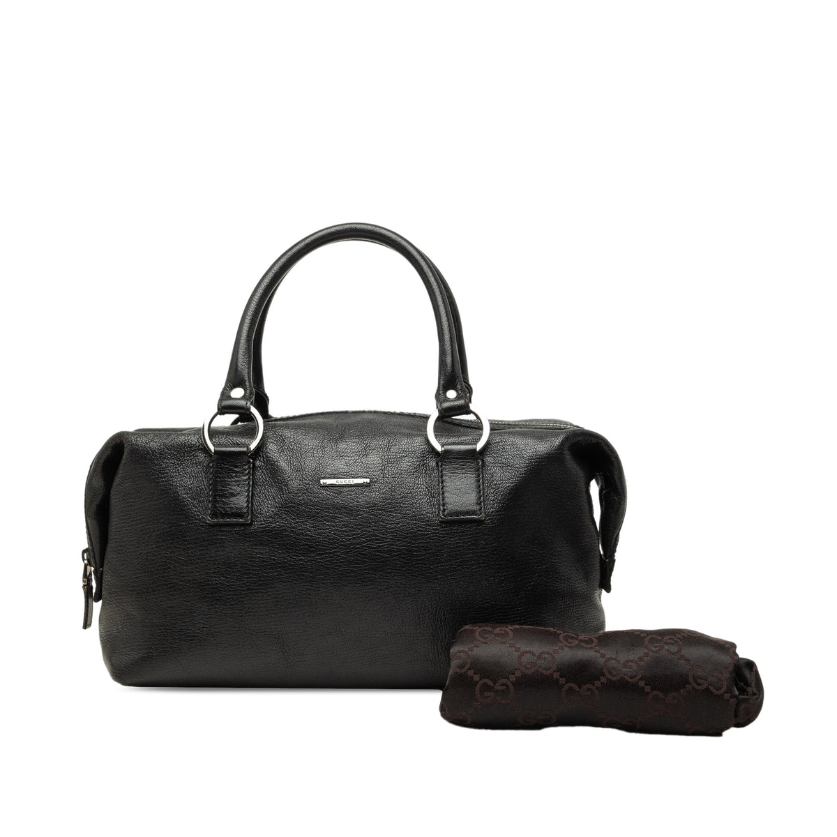Gucci Calfskin Boston Bag — Black