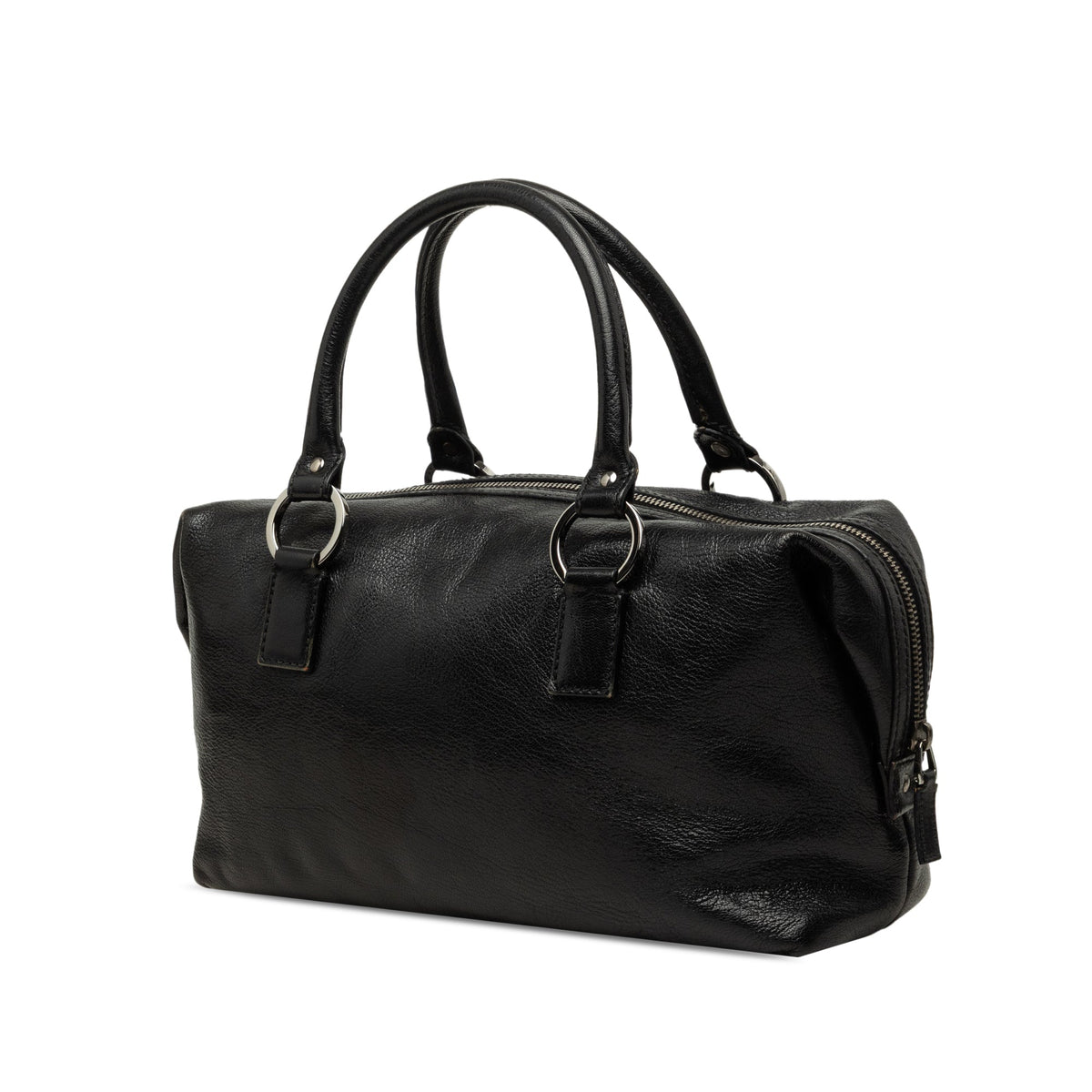 Gucci Calfskin Boston Bag — Black