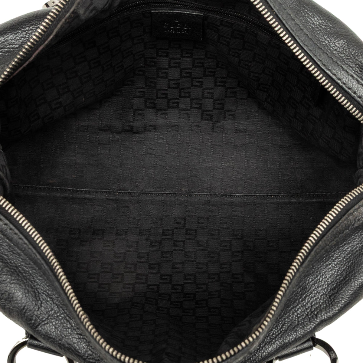 Gucci Calfskin Boston Bag — Black