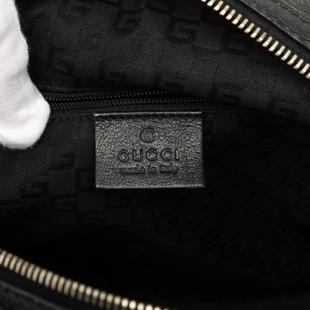 Gucci Calfskin Boston Bag — Black