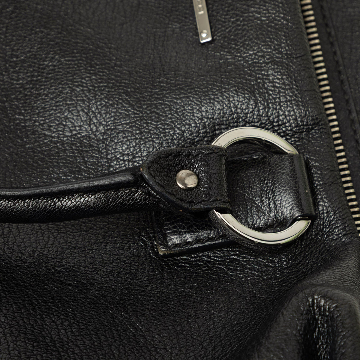 Gucci Calfskin Boston Bag — Black