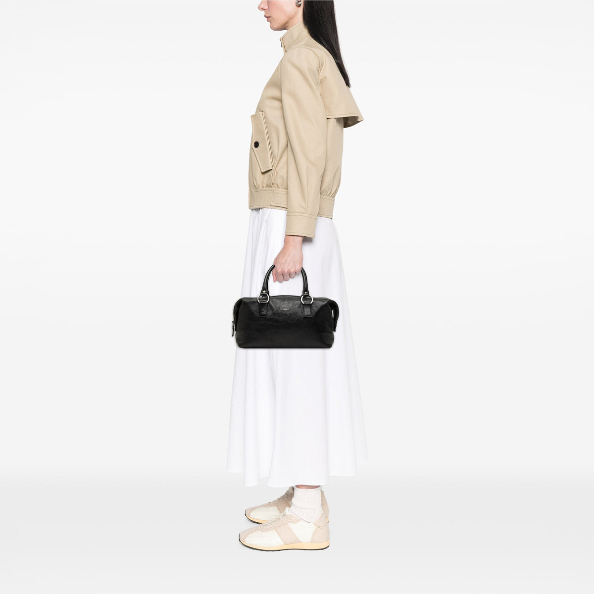 Gucci Calfskin Boston Bag — Black