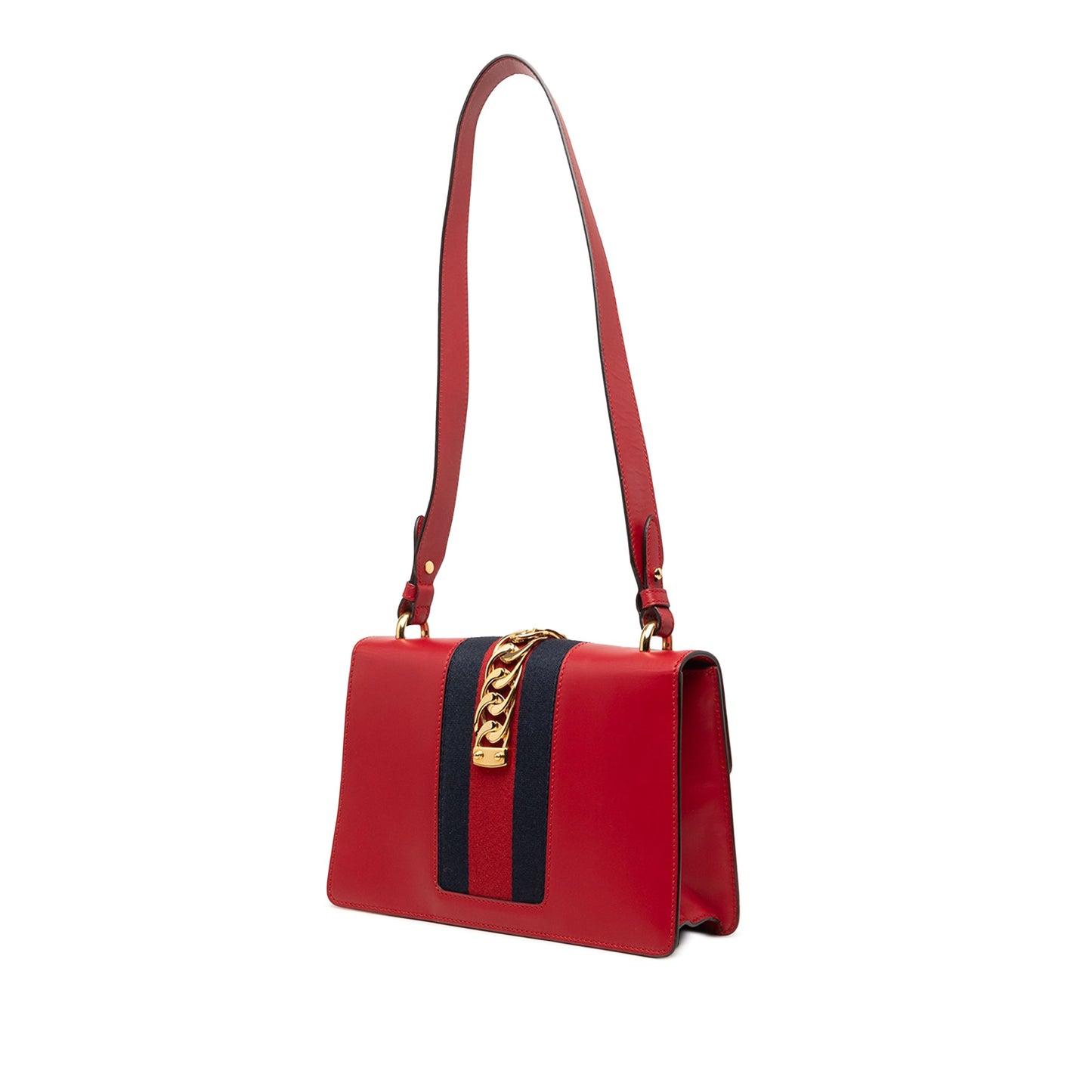 Gucci Small Calfskin Sylvie Web Satchel