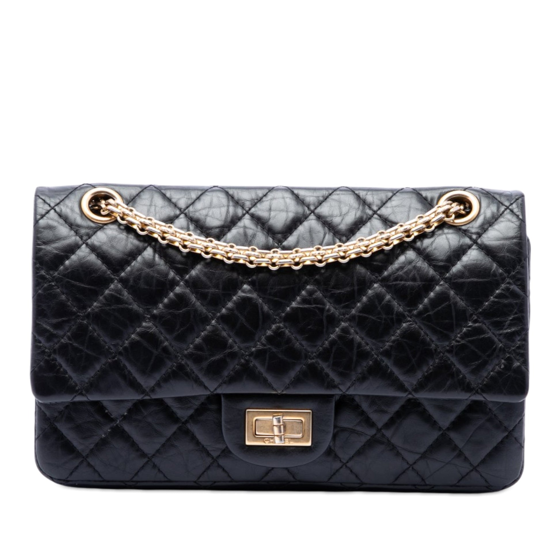 Chanel Quilted Aged Calfskin Reissue 2.55 Double Flap 225