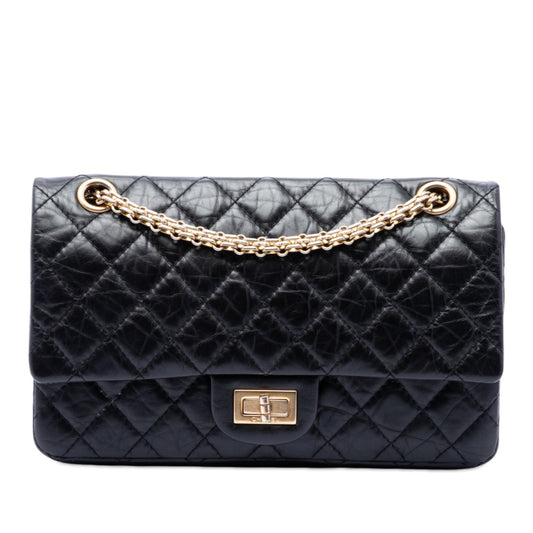 Chanel Quilted Aged Calfskin Reissue 2.55 Double Flap 225