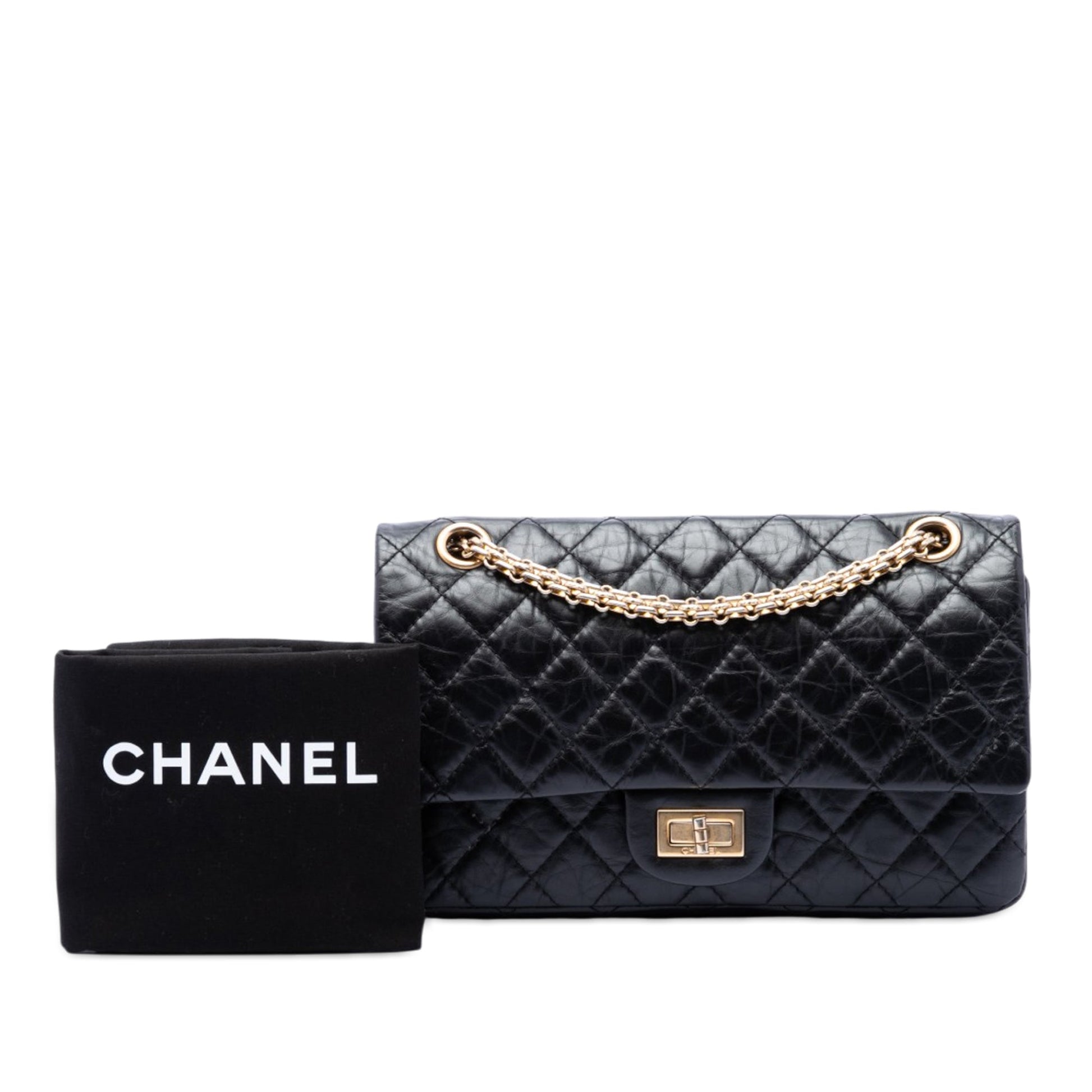 Chanel Quilted Aged Calfskin Reissue 2.55 Double Flap 225