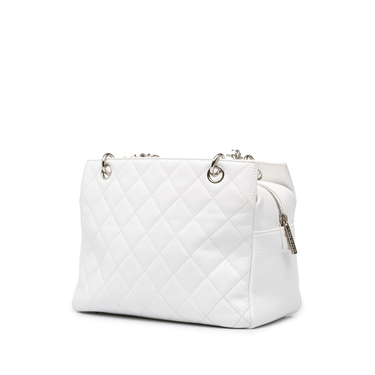 Chanel Petite Caviar Timeless Tote — White