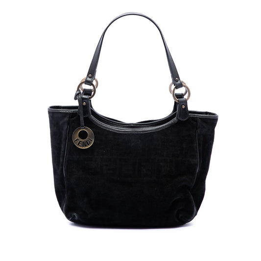 Fendi Zucca Suede Chef Tote