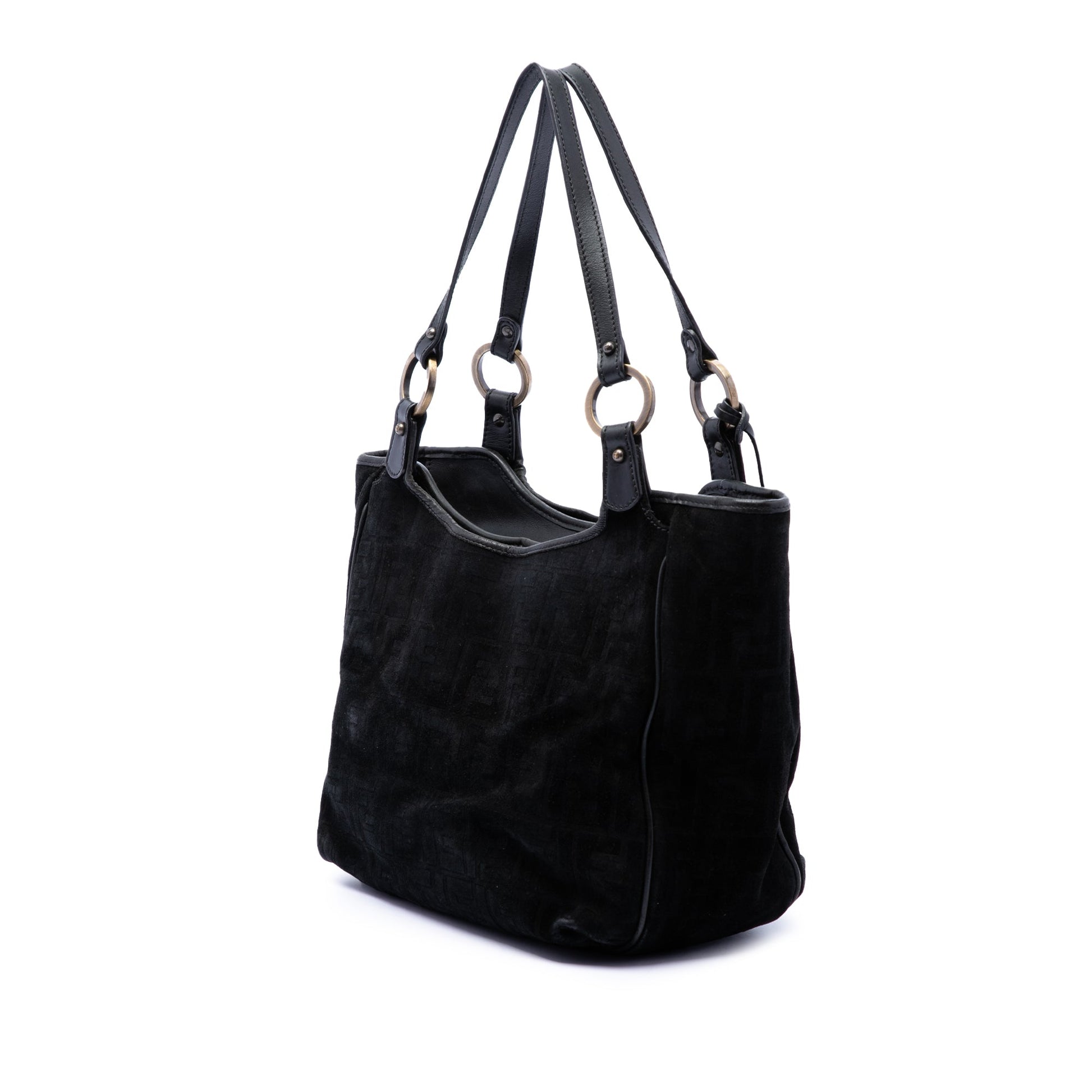 Fendi Zucca Suede Chef Tote