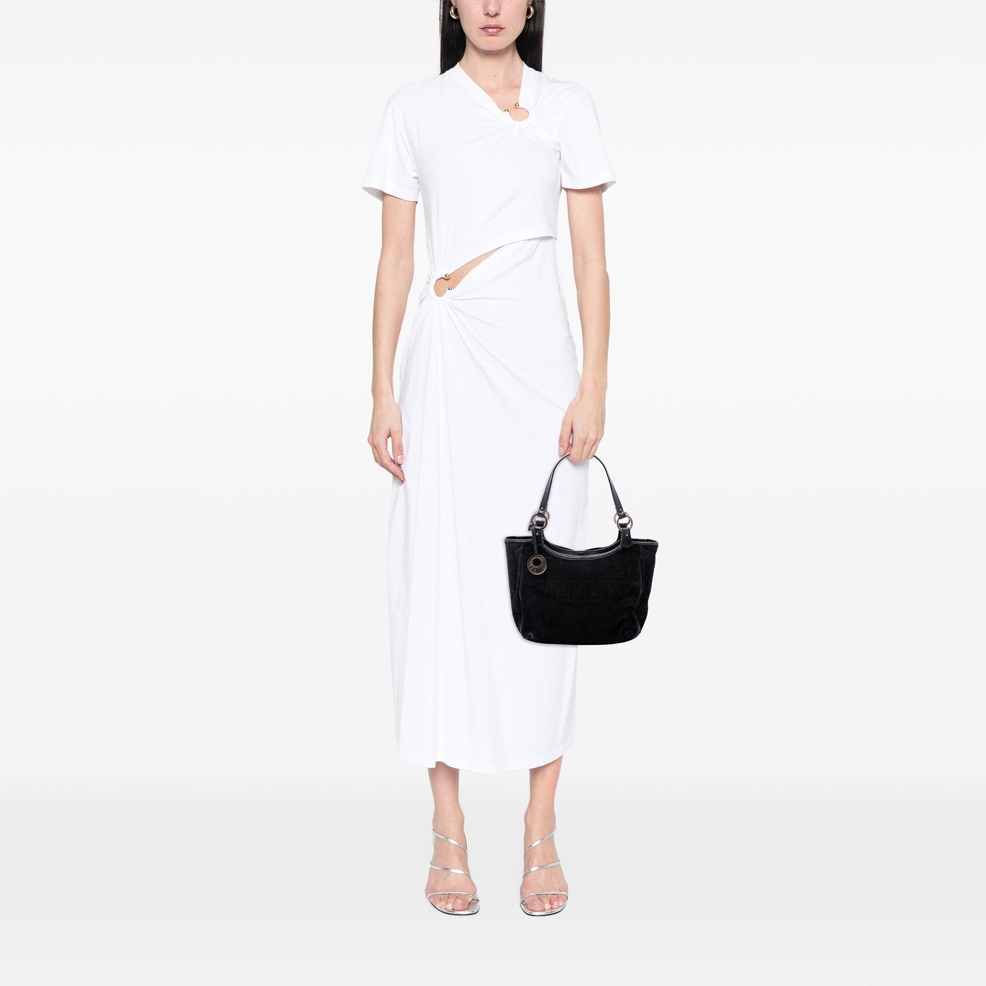 Fendi Zucca Suede Chef Tote