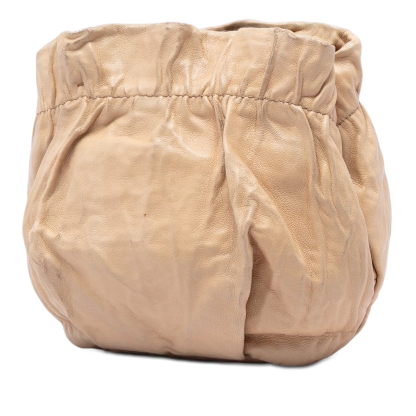 Prada Nappa Leather Antique Bucket Bag