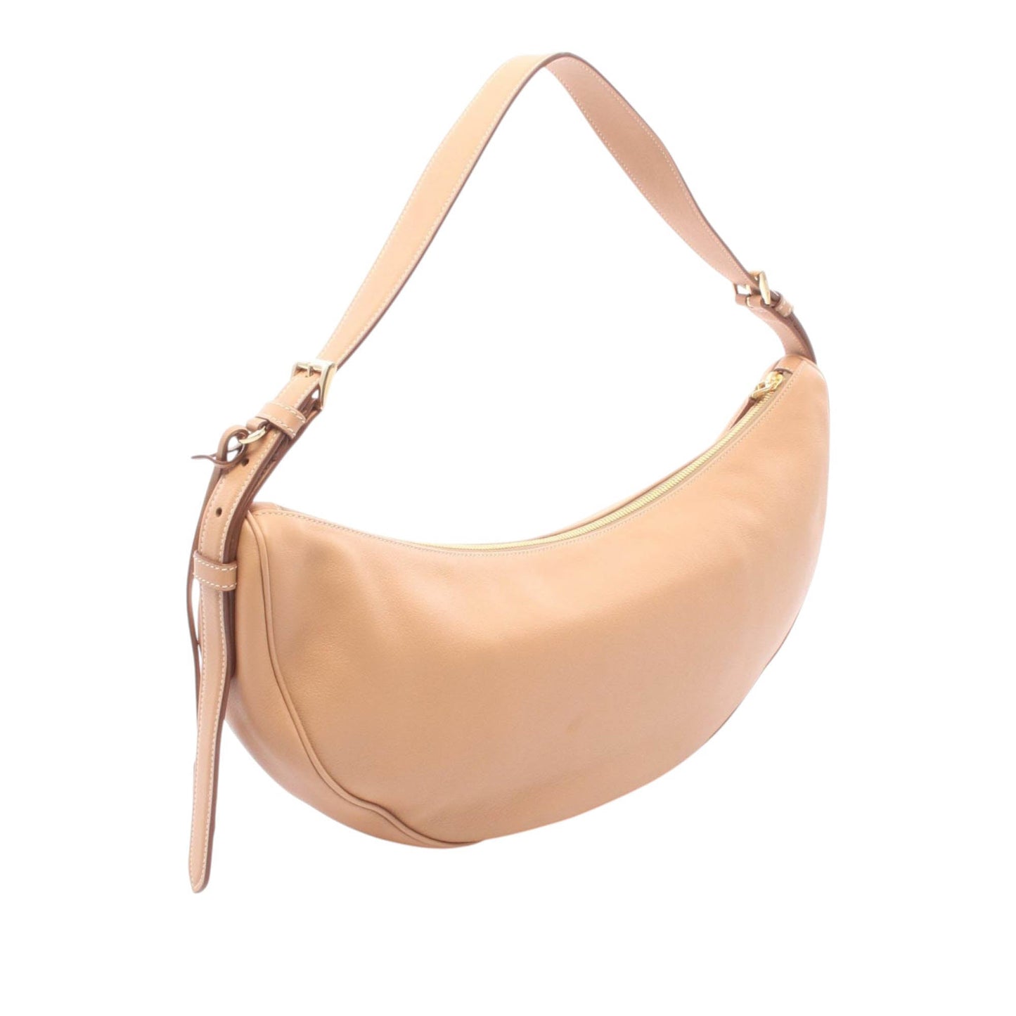 Prada Large Calfskin Demi Lune Shoulder Bag