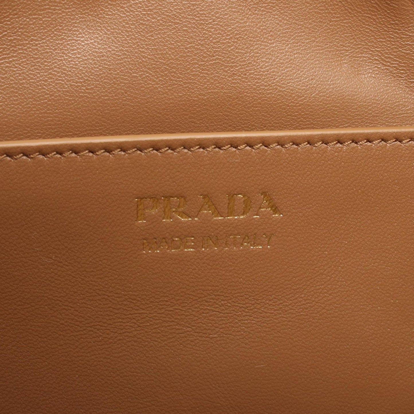 Prada Large Calfskin Demi Lune Shoulder Bag