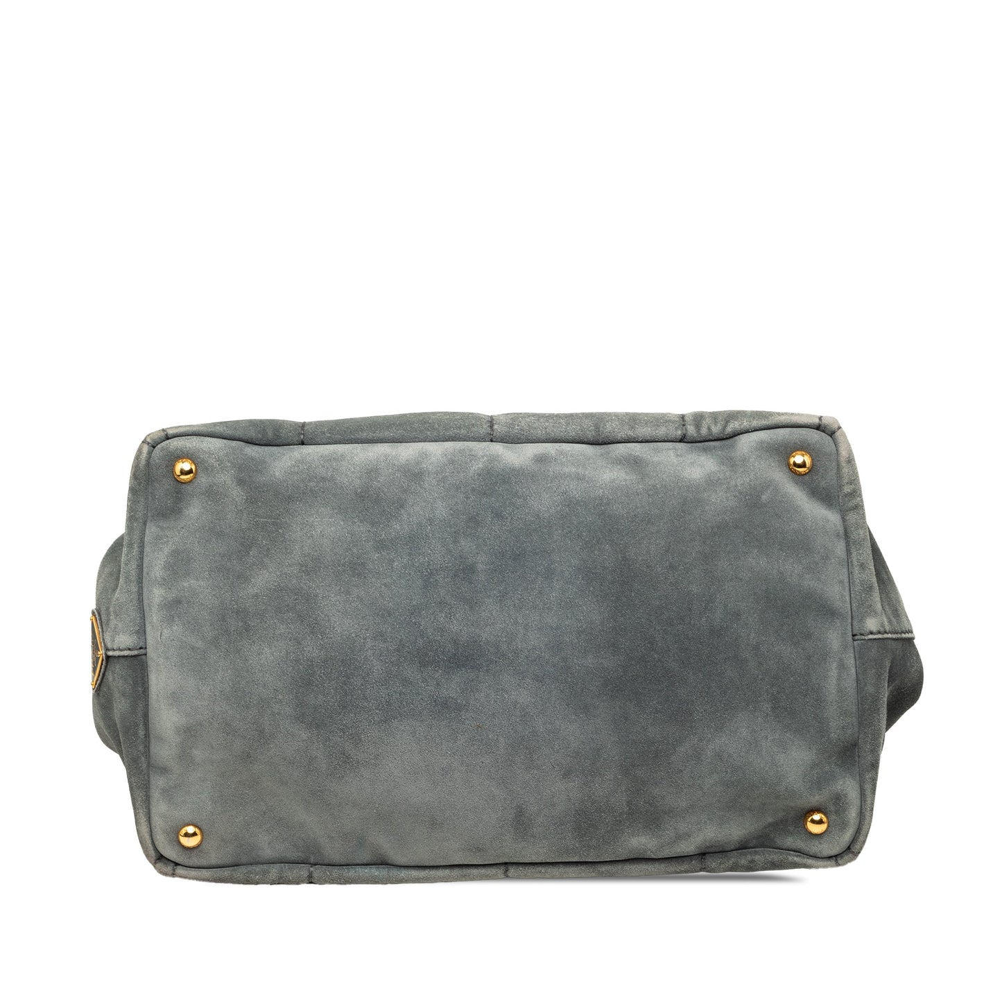 Prada Large Scamosciato Canapa Logo Satchel