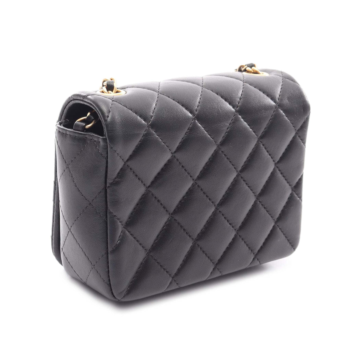 Chanel Mini Quilted Lambskin CC Crystal Full Flap