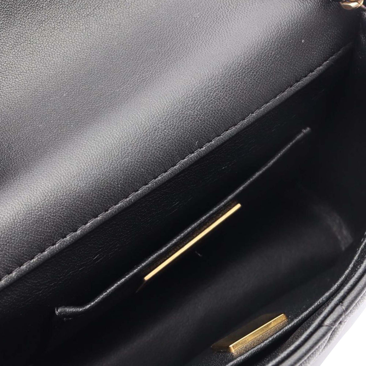 Chanel Mini Quilted Lambskin CC Crystal Full Flap