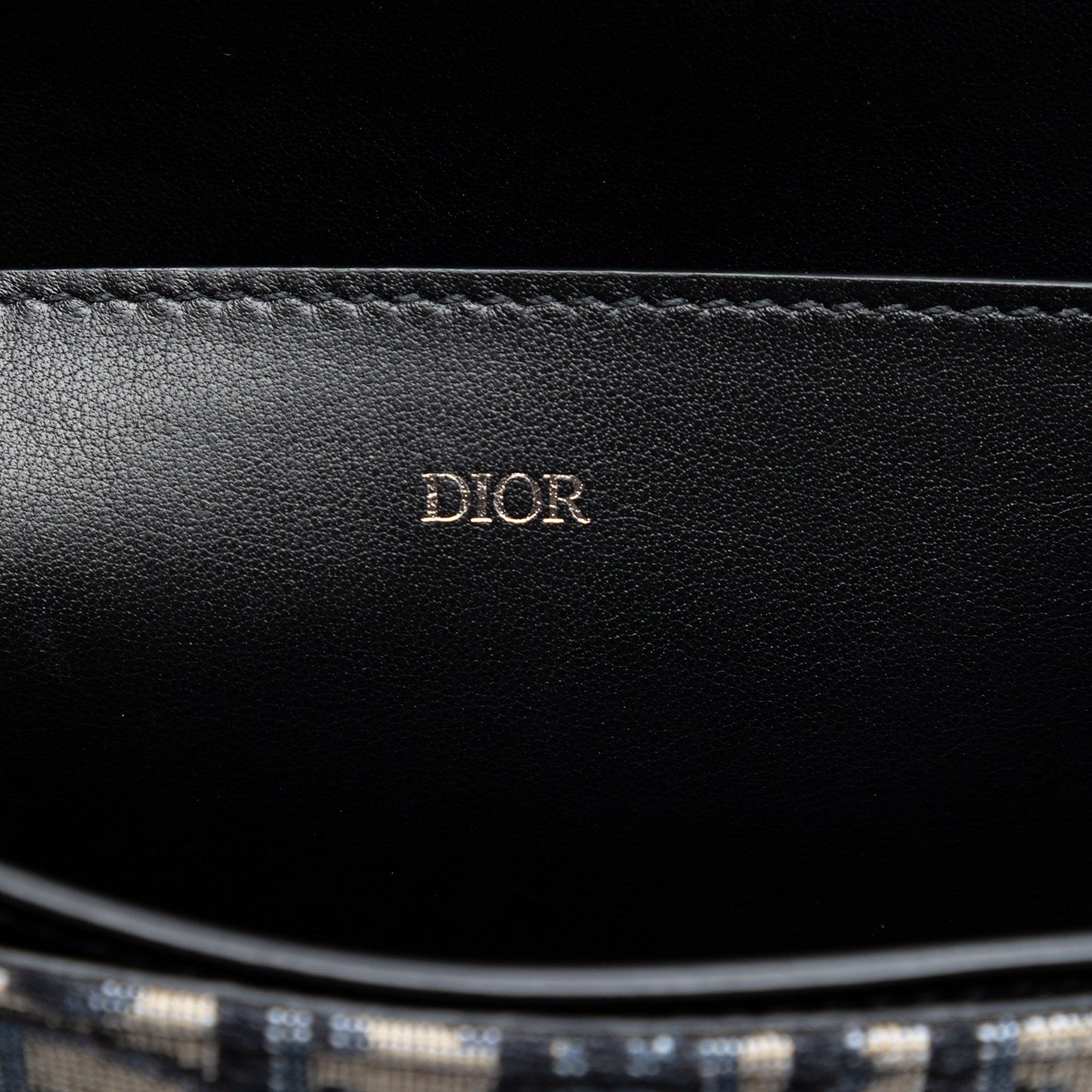 Dior Oblique Canvas and Leather Saddle Flap Portfolio Pouch