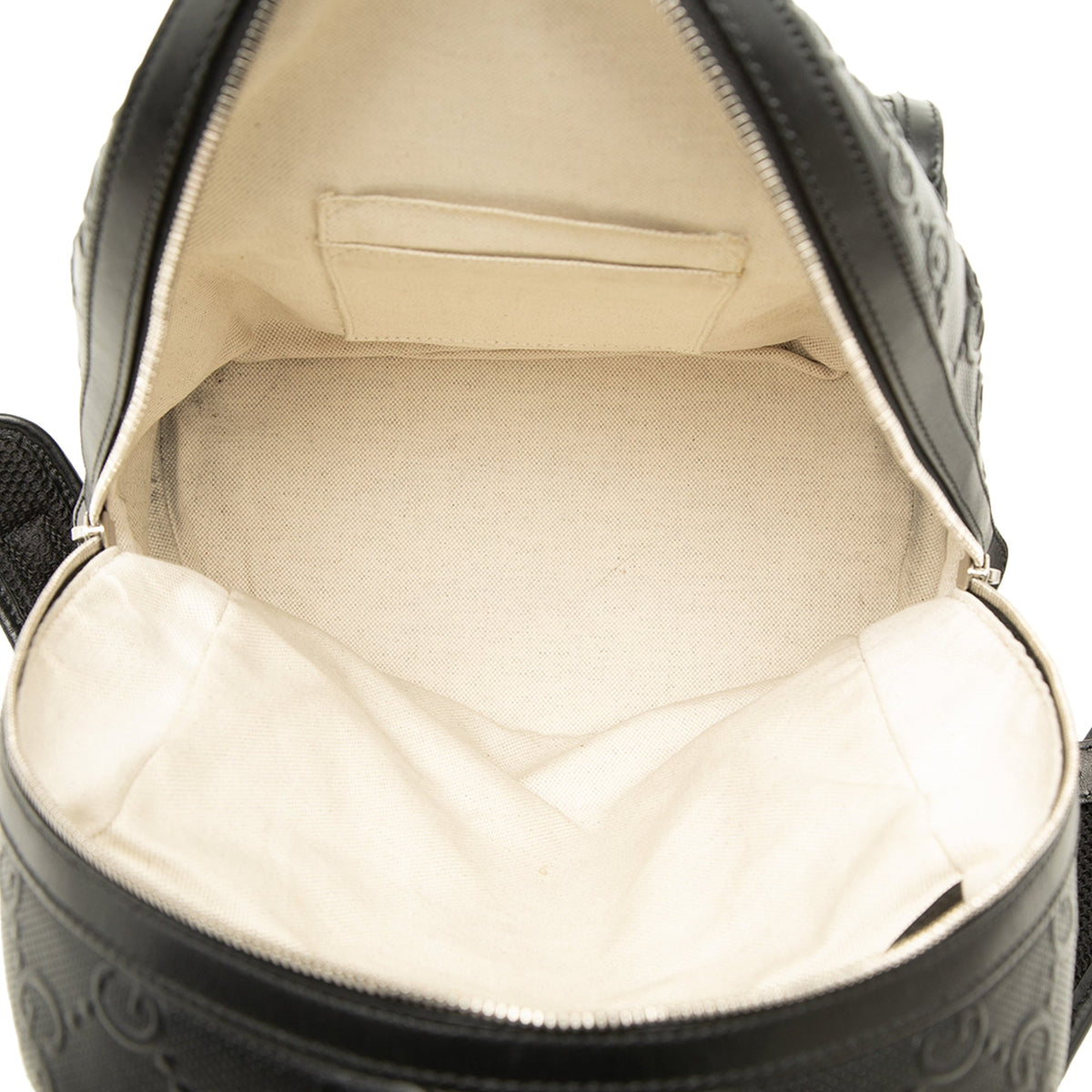 Gucci GG Embossed Calfskin Backpack — Black