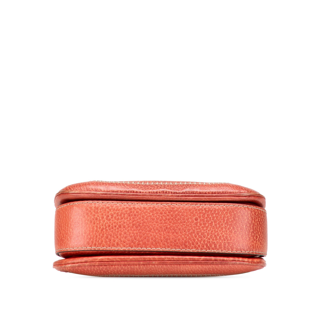 Gucci Small Leather New Bamboo Satchel — Red
