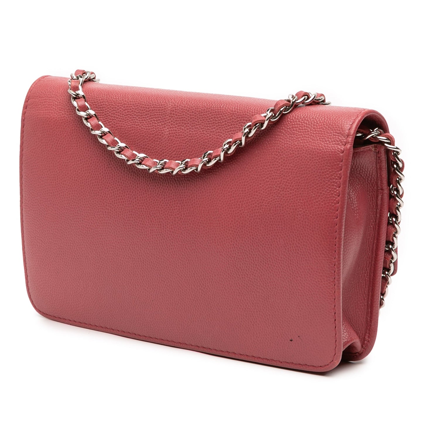 Chanel CC Caviar Sevruga Wallet On Chain