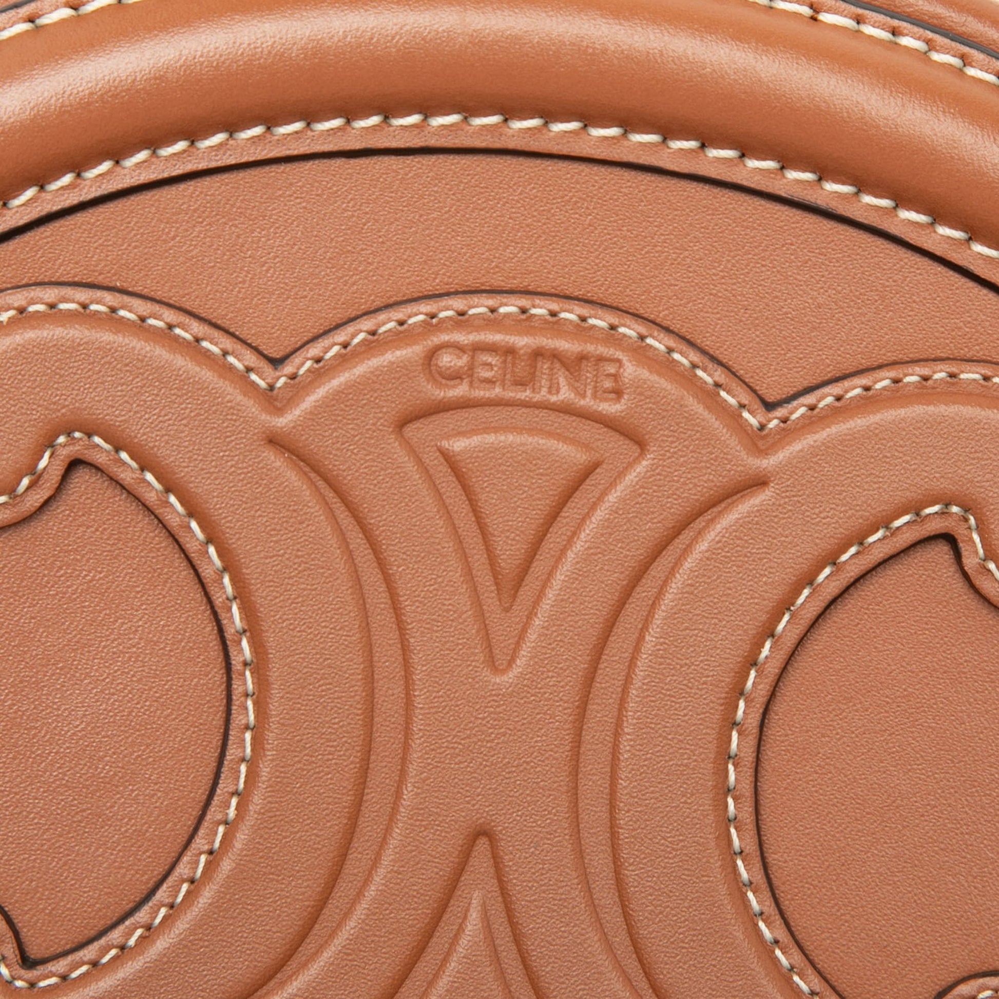 Celine Small Calfskin Cuir Triomphe Oval Crossbody